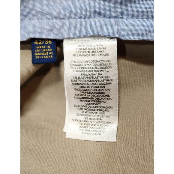 Polo Ralph Lauren Men's 42Tx36 Pants Stretch Classic Fit, Cotton Blend Twill NWT - Picture 7 of 8